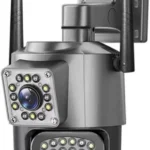 Cámara Ip Exterior Doble Lente Wifi Vision Nocturna 360