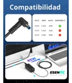 Cargador Para Hp 19.5v 2.31a 45w Punta Azul - Imagen 3