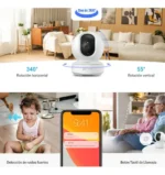 Cámara De Seguridad Wifi Interior Ezviz Ty1 3mp 360° Blanco - Imagen 4